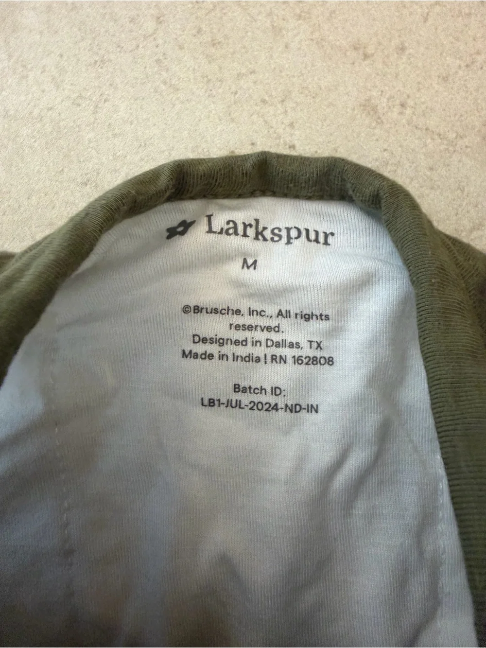 Larkspur Baby Sleeveless Olive Green Zip-Front Sleep Sack